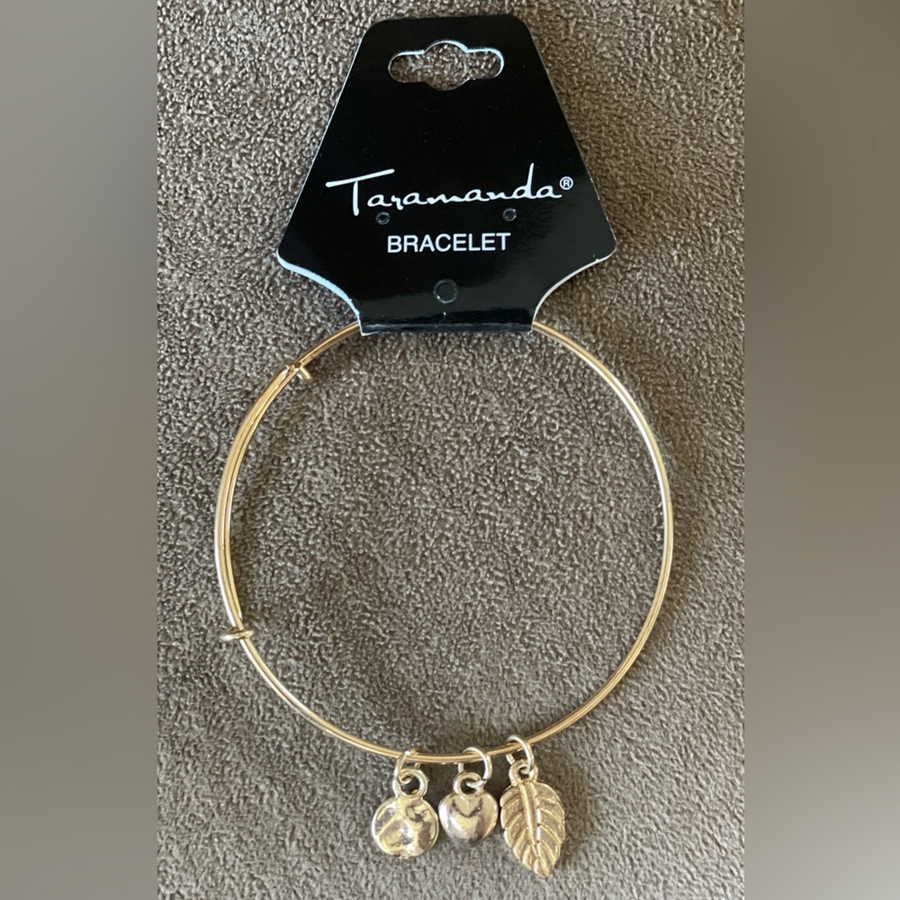 Gold Adjustable Bracelet with Charms— Taramanda - Picture 3 of 6